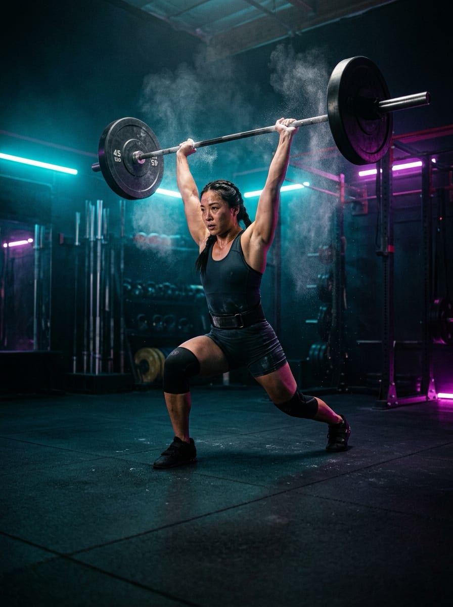 Weightlifting Track: Clean and Jerk Singles to 90%, Then Back Squats