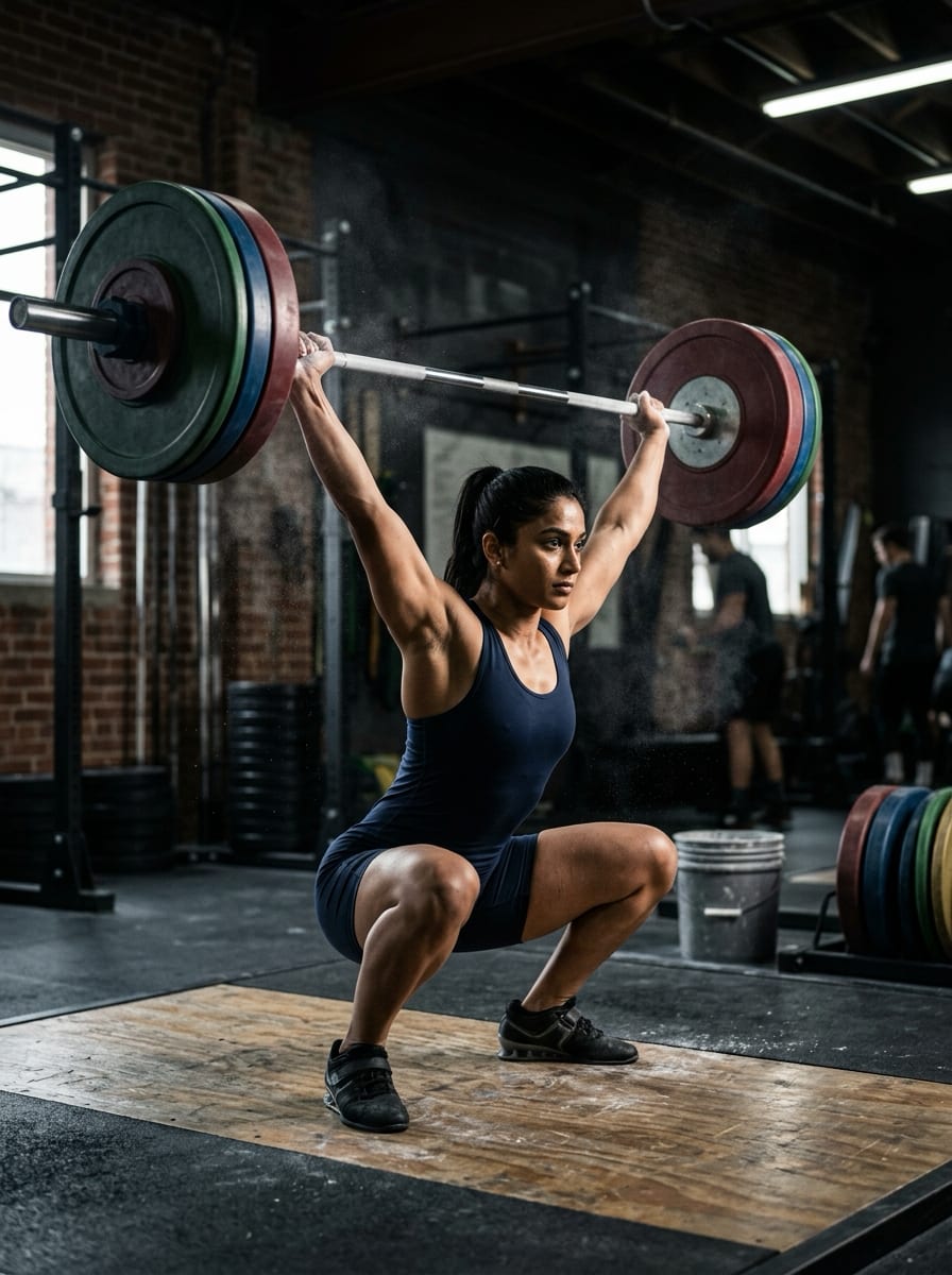 Weightlifting Track: Snatch Singles, Snatch Balance and Paused Front Squats