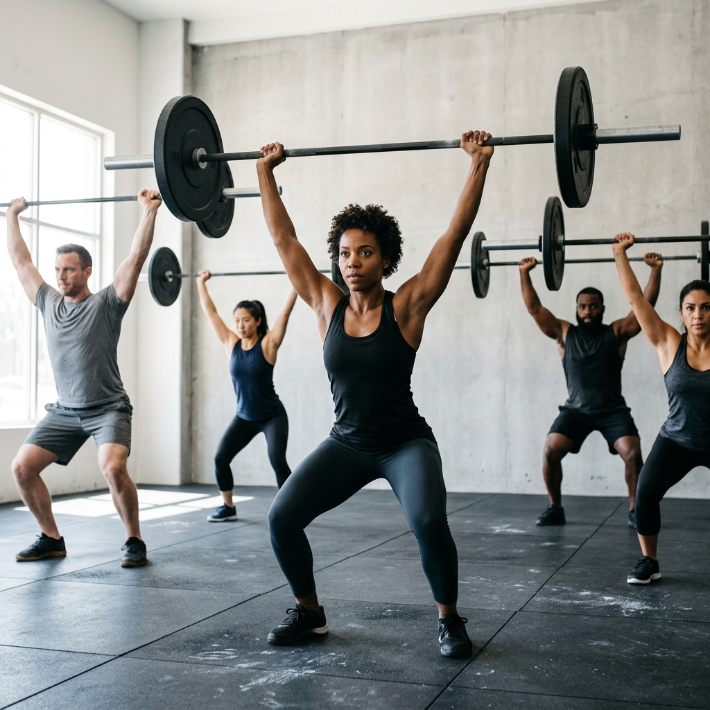 WOD: Push Jerk 5-5-3-3-3-1-1-1-1 — Build to Heavy Single