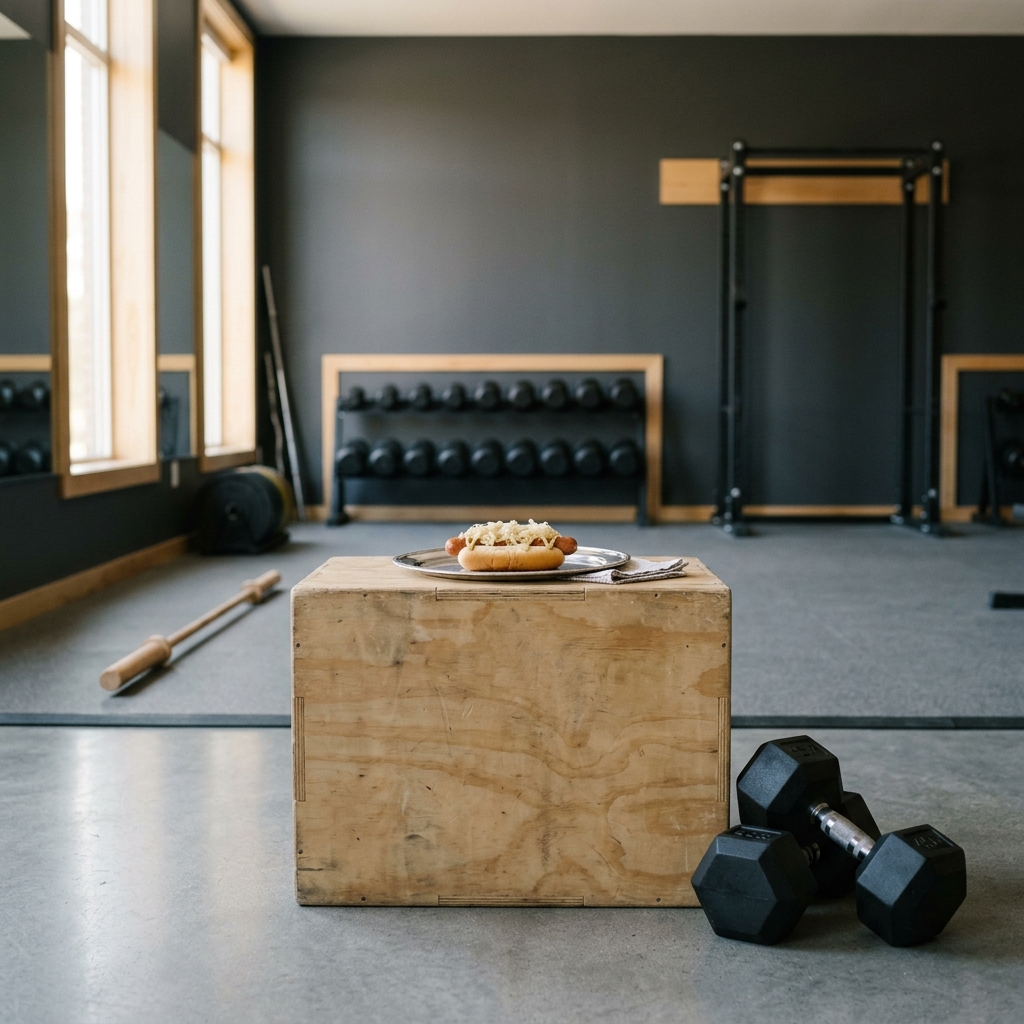 WOD: Handstand Push-Up + NY Style Dog — AMRAP