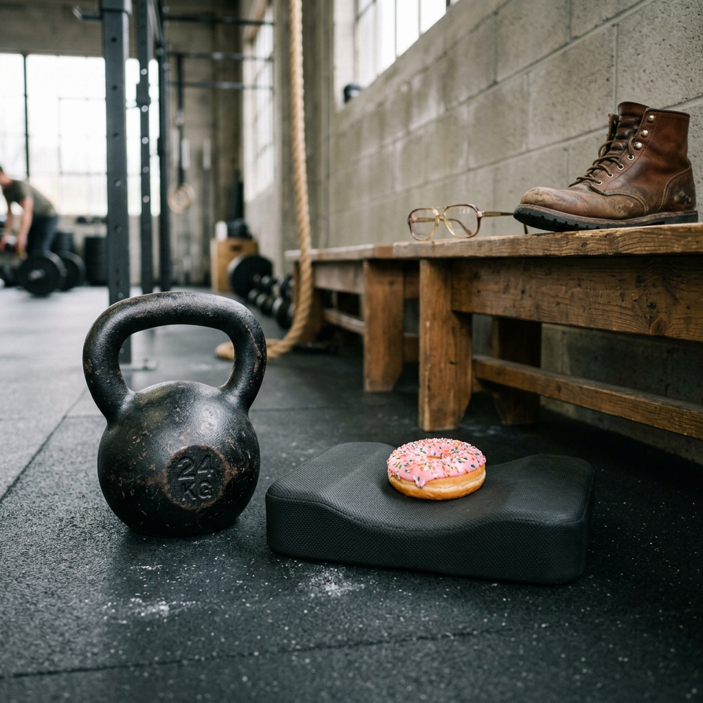 WOD: Red Foreman + Homer Simpson — KB Swing, Sit-Up, Lunge
