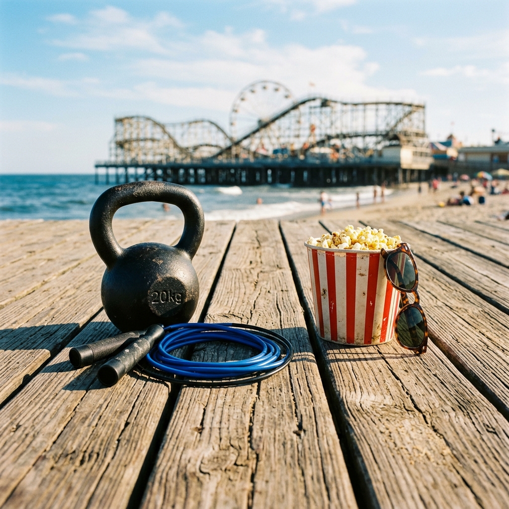 WOD: Santa Cruz Boardwalk — Pull-Up, KB Swing, Sit-Up