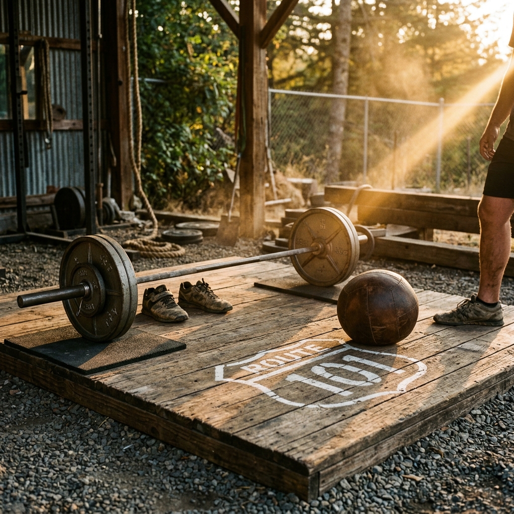 WOD: Front Squat 10-8-6-4-2 + Route 101 — Front Squat, Wall Ball
