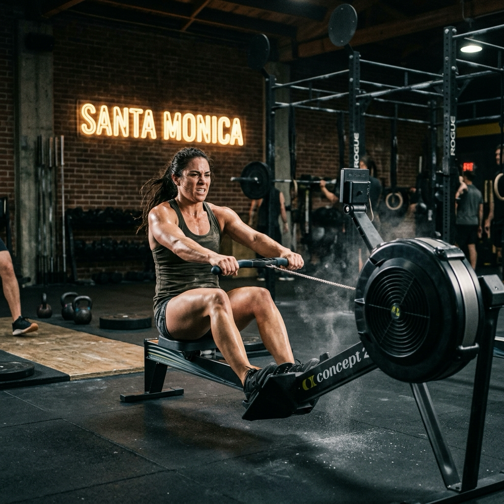 WOD: Santa Monica — Row & Burpee