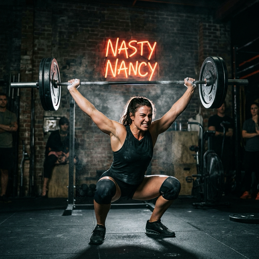 WOD: Nasty Nancy — Overhead Squats & Bar-Facing Burpees