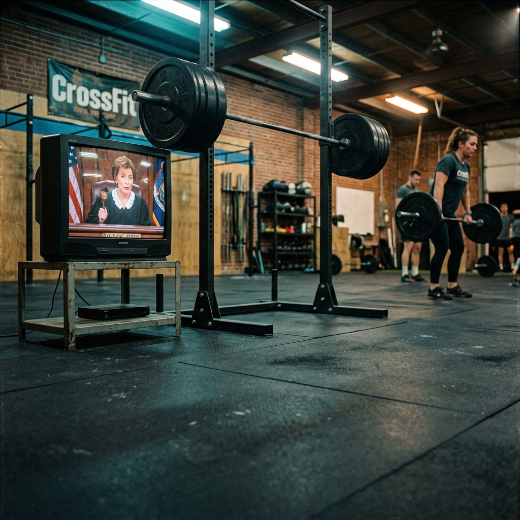 WOD: Thruster 5x1 + Judge Judy — Thruster, Pull-Up, Burpee