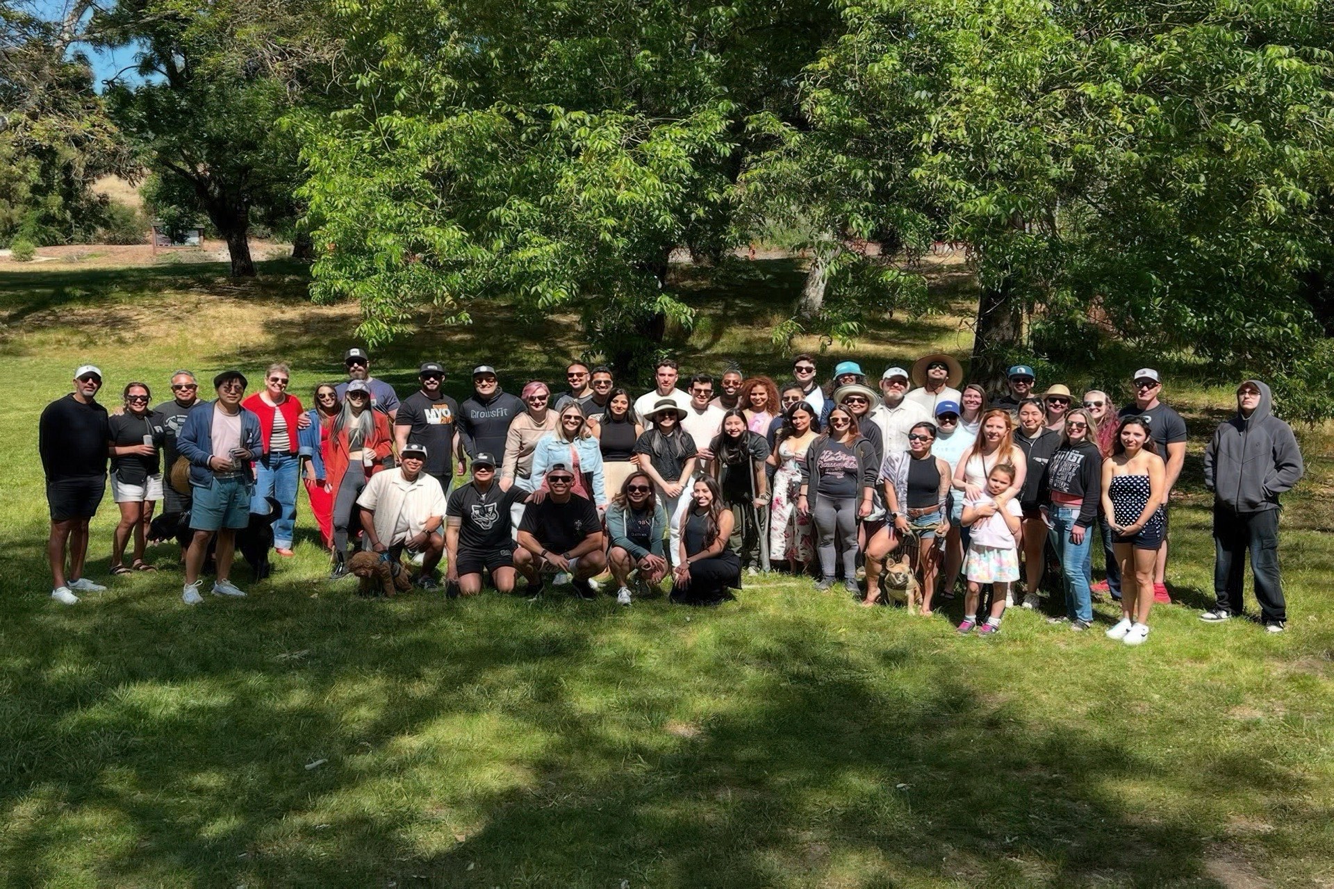 CrossFit MYO community — 40+ members at Memorial Day outdoor event in San Jose